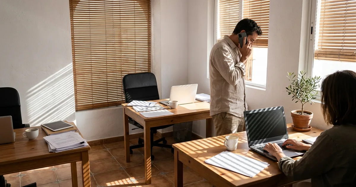 Fotografía editorial que ilustra: Agentes de IA para pymes: qué hacen y cuándo no