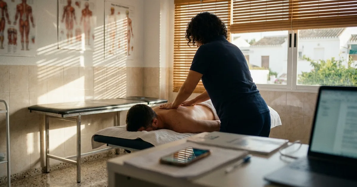 Fotografía editorial que ilustra: Chatbot para clínicas de fisioterapia en Algeciras