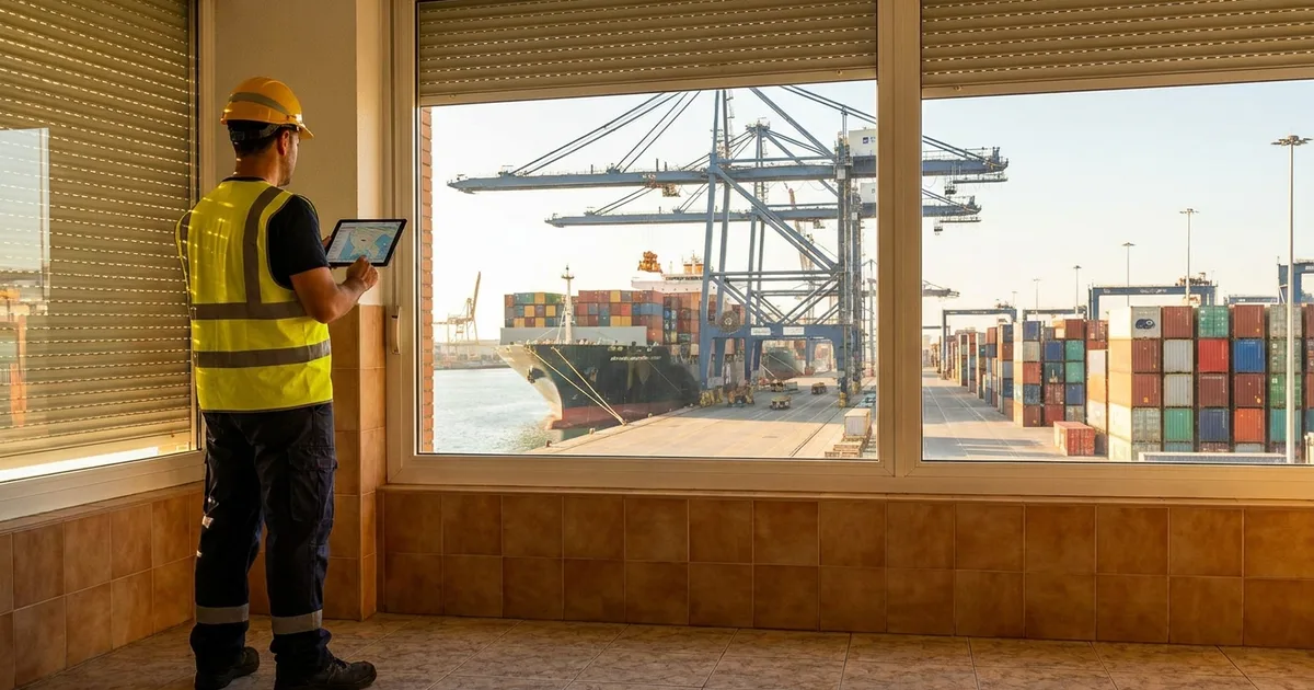 Fotografía editorial que ilustra: IA para el papeleo de aduanas en Algeciras